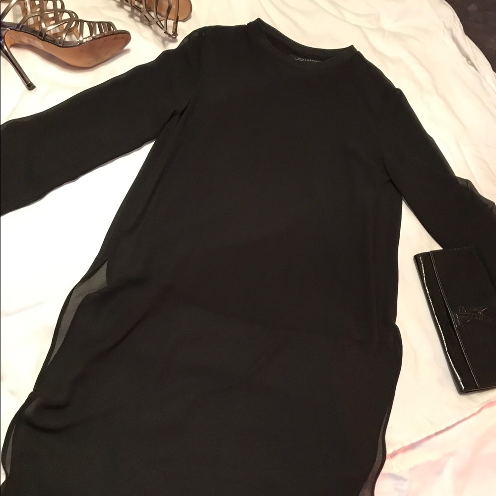 Zara long slit long sleeve top